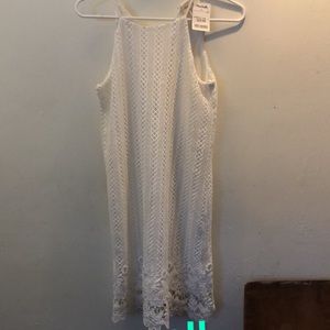 Marshall’s white floral lace dress
